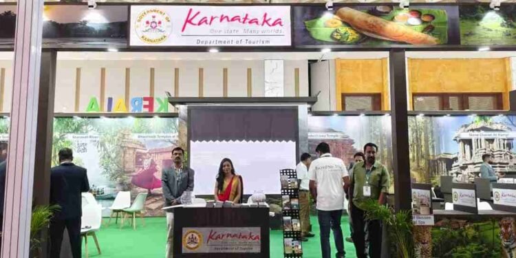Karnataka Tourism, OTM Mumbai 2025, Travel Trade Show, Tourism India, India Tourism, Travel Event Mumbai, Karnataka Tourism Pavilion, Karnataka Tourism Awards, Karnataka Travel, Karnataka Destinations, Karnataka Culture, Karnataka Heritage, Karnataka Wildlife, Karnataka Adventure Tourism, Karnataka Beaches, Karnataka Hill Stations, Ecotourism Karnataka, UNESCO World Heritage Sites Karnataka, Spiritual Tourism Karnataka, OTM Mumbai Awards, Excellence Award Group Participation, Jio World Convention Centre, Travel Trade Partners, B2B Meetings Tourism, Gajendra Singh Shekhawat, Karnataka Tourism Department, Promote Karnataka Tourism, Inbound Tourism Karnataka, Sustainable Tourism Karnataka, Responsible Tourism Karnataka, Travel Experiences Karnataka, Karnataka Tourism at OTM Mumbai, Karnataka wins award at OTM 2025, Best places to visit in Karnataka, Karnataka tourism packages, Explore Karnataka, Karnataka Tourism initiatives, Karnataka travel guide, Mumbai, Karnataka, India,