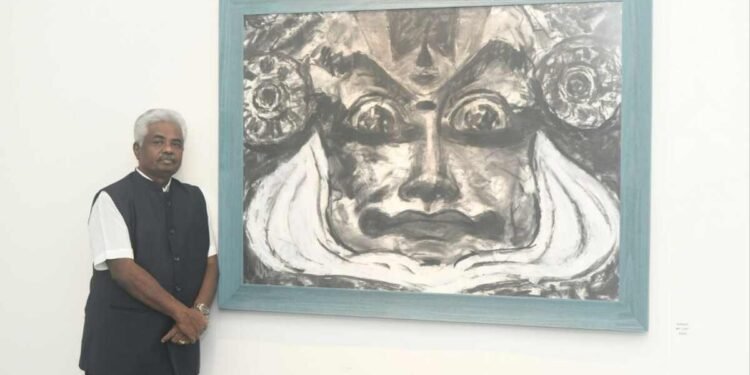 Equus & Other Stories by M. Narayan Opens at CCA, Bikaner House 1 M. Narayan, Equus & Other Stories, Art Exhibition, Bikaner House, Contemporary Art, New Delhi Events, Art Events, M. Narayan Art, CCA Bikaner House, Uma Nair Curator, Amitabh Kant, Equus Series, Kerala Series, Karnataka Series, Indian Art, M. Narayan Exhibition, Equus & Other Stories Art, Bikaner House Art Show, Contemporary Indian Art, New Delhi Art Exhibitions,