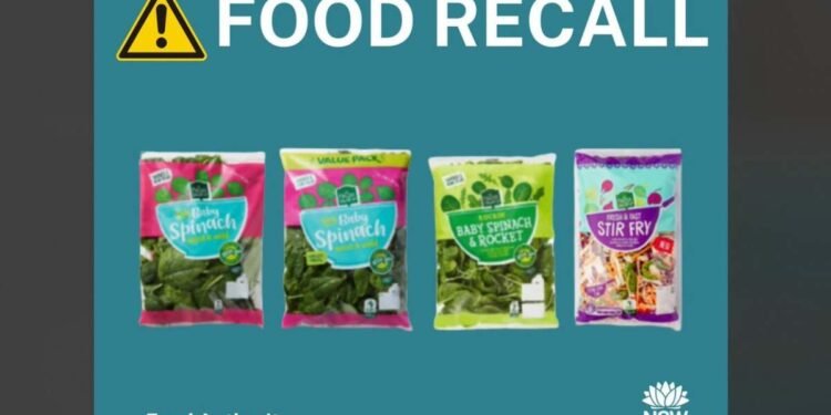 aldi baby spinach recall, Aldi recall, Aldi grocery recall, Fresh Salad Co recall, Baby spinach recall, Spinach and rocket recall, Stir-fry mix recall, E.coli contamination, STEC contamination, Food poisoning, Microbial contamination, Food safety alert, Food Standards Australia and New Zealand ,FSANZ, Health warning, Queensland recall, Northern NSW recall, Tweed Heads South recall, Ballina recall, Grafton recall, Coffs Harbour recall, Lismore recall, Casino recall, Toormina recall, Armidale recall, Byron Bay recall, Goonellabah recall, Tweed Mall recall, Moonee Beach recall, March 28 recall, March 27 recall, March 30 recall, Product recall refund, Food recall advice, Do not consume, Grocery recall, Food recall, Consumer safety, Food safety, Product safety,