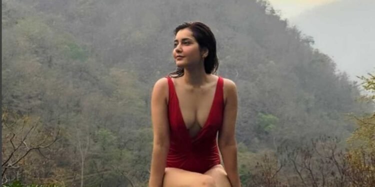 Raashii Khanna, Raashii Khanna Photos , Raashii Khanna Vacation, Raashii Khanna Swimsuit, Raashii Khanna Red Swimsuit , Raashii Khanna Viral Photos, Celebrity Vacation Photos , Actress Swimsuit Photos , Indian Actress Photos, Mountain Getaway Fashion ,Actress Raashii Khanna,