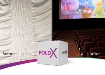 Galalite Cinema Screens FoldX, Silver Screen Packaging, Cinema Screen Technology, Foldable Screens, Innovation, Sustainable Packaging, Cost Reduction, Efficient Transportation, Easy Installation, 2D Screens, 3D Screens, Cinema Industry, Movie Theater, Projection Screens, Screen Technology, Logistics, Supply Chain, Green Technology, Mumbai, India,