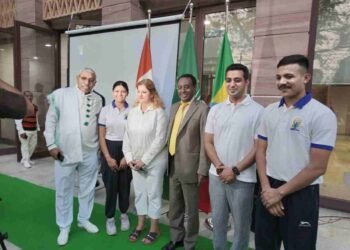 FHRAI, Harit Yoga, Embassy of Ethiopia, Ministry of AYUSH, International Day of Yoga 2025, Yoga Event New Delhi, Wellness Event India, FHRAI Collaboration, Ethiopia India Relations, AYUSH Supported Yoga, MDNIY Support, Coffee and Harit Yoga, Ethiopian Embassy Event, Yoga and Sustainability, Cross-Cultural Yoga, Wellness Tourism India, Sustainable Living Event, FHRAI and Ethiopian Embassy Harit Yoga, Ministry of AYUSH supported Harit Yoga event, Harit Yoga at Ethiopian Embassy New Delhi, Coffee and Yoga event New Delhi, Plantation drive yoga event, Yoga for peace and well-being, India Ethiopia cultural exchange, Promoting wellness and sustainability through yoga, Yoga event before International Yoga Day, Lalit Madan yoga trainer, Federation of Hotel and Restaurant Associations of India, Ethiopian Embassy in India, Ministry of Ayurveda, Yoga & Naturopathy, Unani, Siddha and Homoeopathy, Morarji Desai National Institute of Yoga,