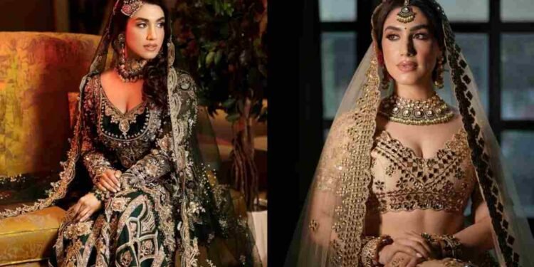 Actress Delbar Arya Redefines Timeless Bridal Elegance with a Tribute to Indian Craftsmanship 1 Delbar Arya bridal, Indian bridal fashion, Timeless bridal elegance, Traditional Indian craftsmanship, Bridal lehenga, Bridal sharara, Indian wedding outfits, Zari work, Hand embroidery, Mirror work , Heirloom jewelry, Mathapatti, Choker necklace, Indian couture, Celebrity bridal style, Delbar Arya fashion, Punjabi actress bridal look, Madhaniya movie, Jadon Da Mobile Aagya movie, Indian heritage fashion, Modern muse bridal fashion,