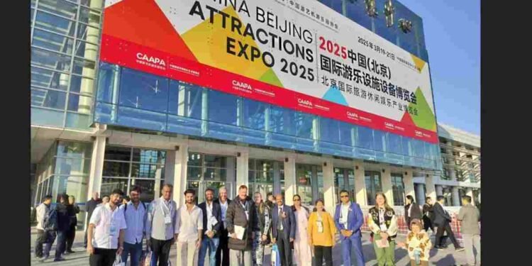 IAAPI, amusement industry, India, China, Beijing, VGP Ravidas, CAAPA Exhibition, amusement rides expo, SBL, WM International, H&S Amusement Equipment, Tenhon Rides, ride manufacturers, Universal Studios Beijing, Happy Valley Amusement Park, Great Wall of China, global amusement landscape, trade association, international collaboration, amusement parks, attractions, industry trends, technology, networking, factory tours, cultural exchange