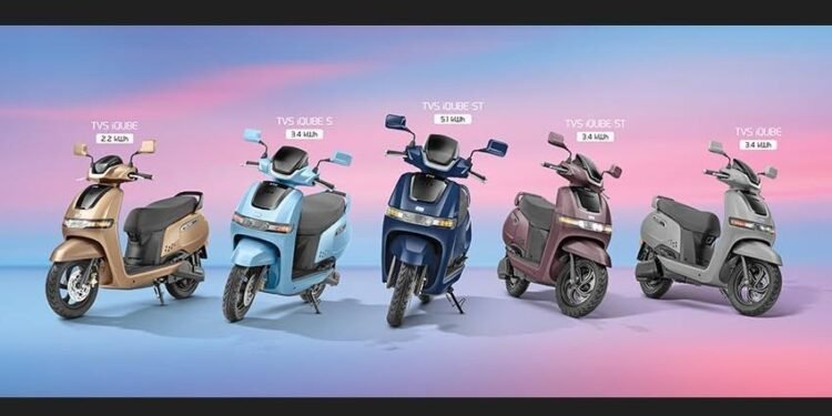 Electric scooter sales India, EV two-wheeler market India, Electric vehicle sales India, Automotive sales India EV, Two-wheeler market trends India, TVS iQube sales, Ola Electric sales, Bajaj Chetak sales, Ather Energy sales, Hero Vida sales, Kinetic Green sales, Pure EV sales, BGauss sales, River Mobility sales, Revolt Motors sales, April electric scooter sales India, Electric scooter sales April 2025, Monthly EV sales India, Year-on-year EV sales growth India, TVS iQube market share, Ola Electric market share, Bajaj Chetak market share, TVS iQube vs Ola Electric, TVS iQube vs Bajaj Chetak, Electric scooter market leaders India, TVS iQube sales surge, Ola Electric sales decline, Bajaj Chetak sales drop April, Monthly decline EV sales India, Annual growth EV sales India, Shifting market share electric scooters India, Electric two-wheelers India, EV segment India, Top selling electric scooter India, Market slowdown electric scooters India, TVS iQube dominates electric scooter sales, Ola Bajaj Ather sales April 2025, 91000 electric two-wheelers sold April India, TVS iQube surpasses Ola Bajaj, Electric two-wheeler market fluctuations India,