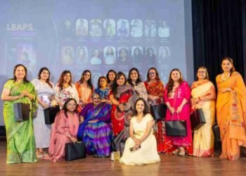 LEAPS AND BOUNDS, Anuradha Kapoor book, Women's inspirational stories, Book launch Kolkata, Empowering women's book, Pursuing passion book, Courageous women stories, Transformation journeys book, Self-belief book, Satyajit Ray Auditorium event, ICCR Kolkata event, Usha Uthup book launch, Inspirational anthology, Overcoming adversity book, LEAPS AND BOUNDS Inspiring Stories of Women Who Took the Leap, Anuradha Kapoor new book, Women entrepreneurs stories book, Book for personal change, Real-life success stories women, Motivational book for women, Book about following dreams, Kolkata events, Indian authors, Anuradha Kapoor, Usha Uthup, Pinky Kapoor, Nehha Fatehpuria, Prerna Fomra, Buy LEAPS AND BOUNDS, Read inspiring women's stories,