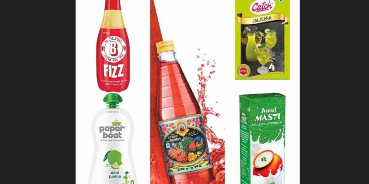 Traditional Indian Drinks, Summer Beverages, Natural Coolers, Digestive Health, Indian Culture, RoohAfza, Paper Boat, Catch Spices, Amul, Parle Agro, Ayurvedic Drinks