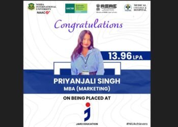 Priyanjali Singh, student success story, NIU, Jaro Education, campus placement, career journey, MBA student, career inspiration