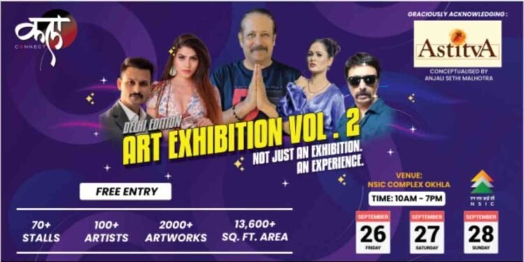 Kala Connect, art exhibition Delhi, NSIC Complex, Okhla, premium art, Delhi events 2025, fine art, Astitva, Artecious World, free art exhibition