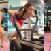 Sheena Chohan, workout video, mid-week motivation, intense workout, Bollywood fitness, celebrity fitness routine, high-intensity training, rope training, jump squats, karate champion, strength training,