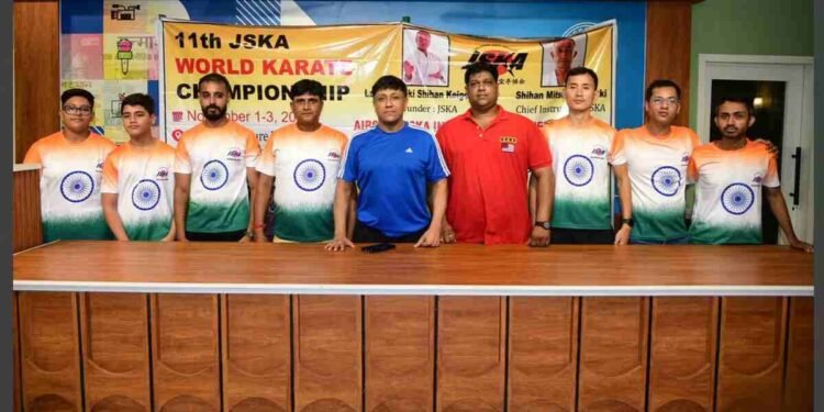 Team India: Ready for Glory at JSKA World Championship in Matsuyama 1 JSKA World Championship 2025, India Karate Team, AIBSKA, Matsuyama Japan, Tirthankar Nandy, Karate-do