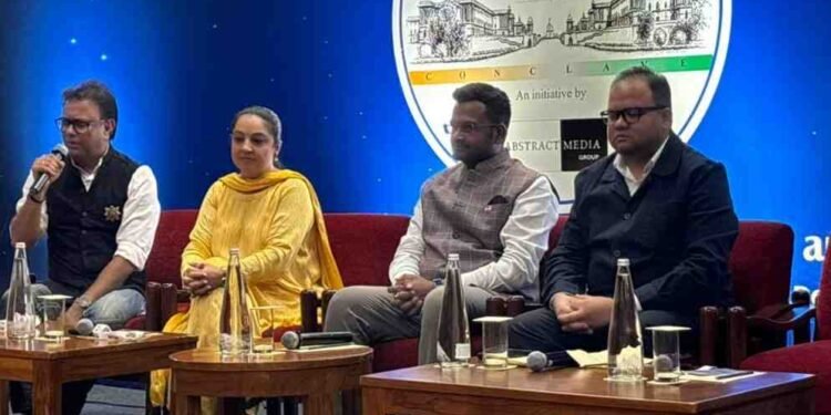 India Dialogue Conclave 2025, Brand Bharat, AI in governance India, Bansuri Swaraj AI, Mumtaz Patel speech, youth in politics India, Destination India book launch, political discourse India, women in Lok Sabha, smart cities India