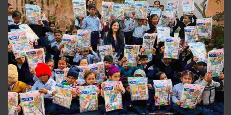 Nimbus Realty , Niveda Foundation ,Nimbus Realty CSR, Niveda Foundation, Children's Day, Education Support, Underprivileged Students, Noida Community, Yamini Agarwal CMO, Grassroots Initiative