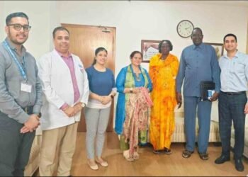 Ex Governor of South Sudan, diabetic neuropathy treatment India, Kailash Hospital Noida, medical tourism India, international patient treatment India, diabetic nerve damage recovery, Dr Prabhat Kumar Kailash Hospital