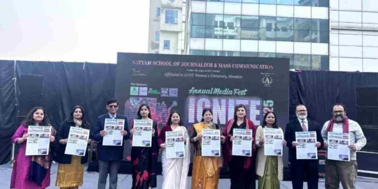 IGNITE 2K25 Empowers Aspiring Media Professionals at Satyam School 1 Satyam School IGNITE 2K25, annual media fest India, media students competitions, journalism college events, mass communication education