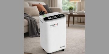 Oxymed Inteli 5 LPM, Oxymed Cure 5 LPM, Home oxygen concentrator India, Best 5 LPM oxygen concentrator, Auto-adjusting oxygen concentrator,Oxymed