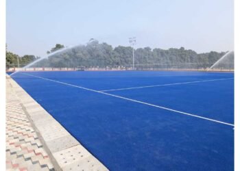 Varanasi Smart City sports, hockey turf Varanasi, UP College sports infrastructure, Gallant Sports projects 2026