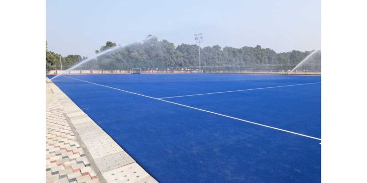 Home 1 34 Varanasi Smart City sports, hockey turf Varanasi, UP College sports infrastructure, Gallant Sports projects 2026