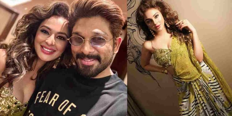 Seerat Kapoor Owns the Filmfare Red Carpet in Bold Green; Her Candid Selfie With Allu Arjun Wins Hearts 1 Seerat Kapoor Filmfare look, Allu Arjun Best Actor, Seerat Kapoor green saree, Filmfare red carpet, Seerat Kapoor selfie, Allu Arjun Bunny, celebrity fashion India
