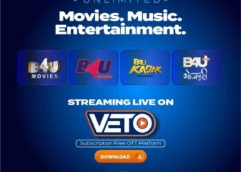 VETO OTT, B4U Network partnership, B4U Movies, OTT India news, family OTT platform, connected TV India