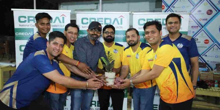 CREDAI NCR Youth Wing, real estate cricket match, Jamia Hamdard Ground, Delhi real estate events