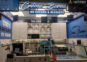 Uptown by Advant Noida, Crèmeborne Ice Cream, Noida food court, dessert outlets Noida, Advant Towers restaurants
