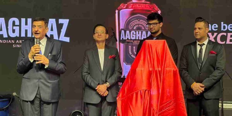 Oasis Group, AAGHAAZ single malt whisky, Indian artisan whisky, premium Indian whisky, luxury spirits India, Indian single malt launch, Oasis Group revenue target, premium spirits market, Indian whisky brand, alcobev industry India