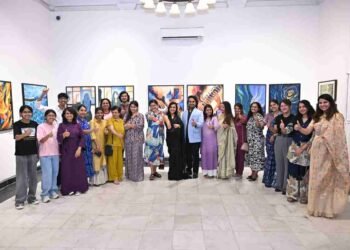 Emerging Visions exhibition, Bikaner House art exhibition, NIFA art exhibition Delhi, contemporary art Delhi, Bikaner House Main Gallery