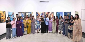 Emerging Visions exhibition, Bikaner House art exhibition, NIFA art exhibition Delhi, contemporary art Delhi, Bikaner House Main Gallery