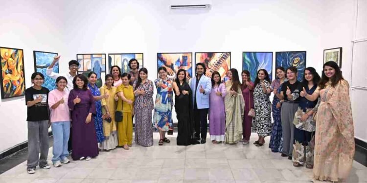 Emerging Visions exhibition, Bikaner House art exhibition, NIFA art exhibition Delhi, contemporary art Delhi, Bikaner House Main Gallery