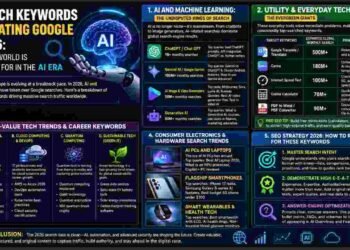 Top Tech Keywords 2026, Most Searched Technology Terms Google, Tech Search Trends,ChatGPT search volume, Google Gemini search, Generative AI trends 2026, Tech SEO strategy 2026, highest CPC tech keywords, tech blogging ideas