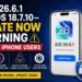 iOS 26.6.1, iOS 18.7.10, Apple Security Update, iPhone Update, WebKit Vulnerability, Kernel Exploit, Cybersecurity, iPhone Spyware