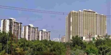 Modern residential high-rise apartment towers in Delhi-NCR and emerging micro-markets under rapid development