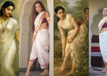 Sheena Chohan, Shakuntala, Raja Ravi Varma, Indian Mythology, Sheena Chohan Photoshoot, Bollywood Actress, Evolve Back Hampi, Indian Art Reimagined, Shakuntala Painting, Contemporary Indian Woman