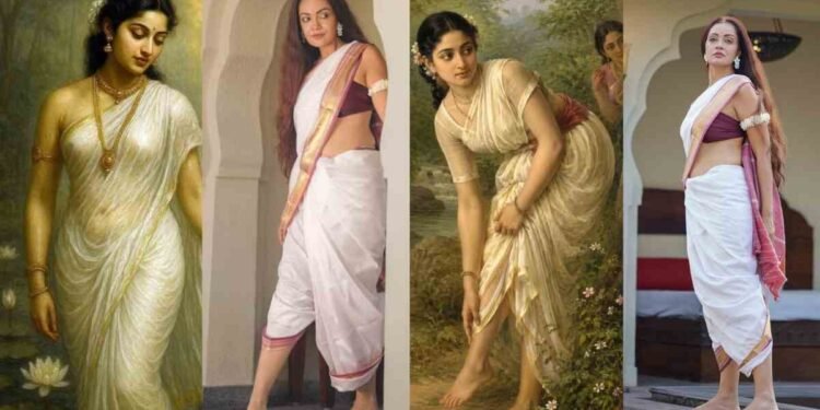 Sheena Chohan Steps Into Shakuntala’s World: “Her Story May Belong to Another Era, But Her Emotions Are Still Ours” 1 Sheena Chohan, Shakuntala, Raja Ravi Varma, Indian Mythology, Sheena Chohan Photoshoot, Bollywood Actress, Evolve Back Hampi, Indian Art Reimagined, Shakuntala Painting, Contemporary Indian Woman