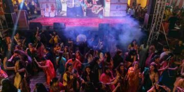 Navratri Mahotsava and Ramleela Manchan 2026 at Swarn Jayanti Park in Indirapuram, Ghaziabad, presented by KW Group.